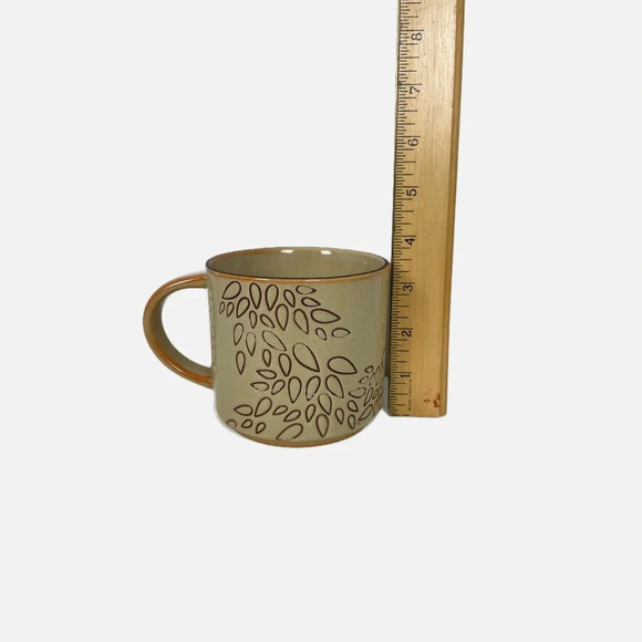 Starbucks 2013 Brown Embossed Engraved Fall Leaves Collectors Coffee Tea Mug - Picture 7 of 10